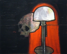 Michael Eudy memento mori acrylic on canvas