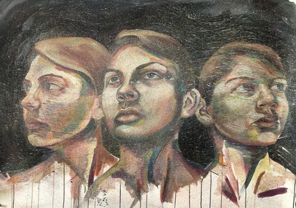 Michelle Anne Holman VS Movement Paintings Oil On Paper