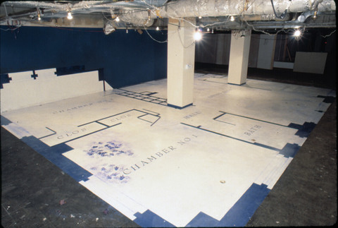 Micki Watanabe Spiller floorplans paint on concrete