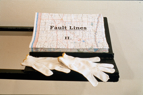 Micki Watanabe Spiller Fault Lines collaged road maps