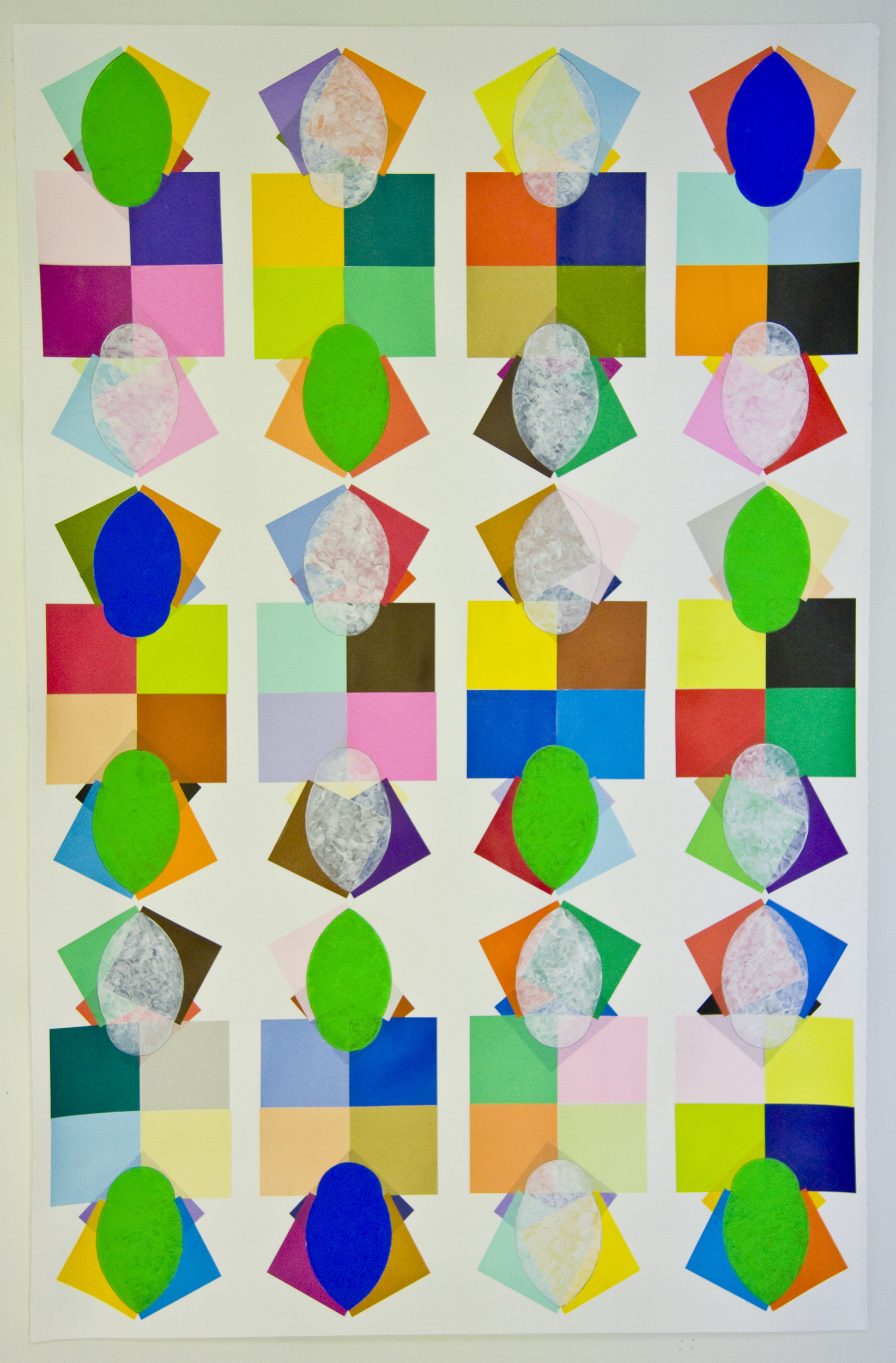 Mie Kongo 2009 - Multiplying Origami paper, gouache, graphite