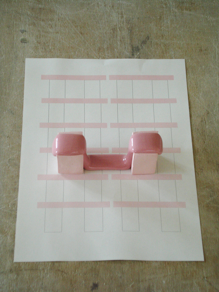 Mie Kongo 2011 - Study of pink porcelain 50/50 