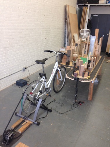 MIGGY BUCK Alternative Transportation Recycled Wood, Bicycle, Used Alternatior