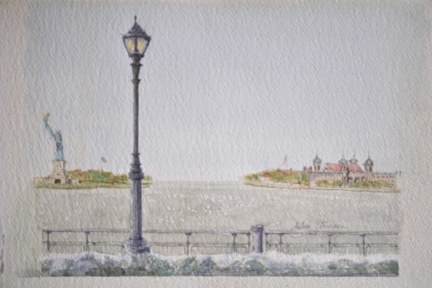 SAELAMS FINE  ART  GALLERY LANDSCAPE OIL PAINTING 