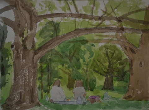 SAELAMS FINE  ART  GALLERY LANDSCAPE OIL PAINTING 