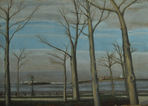 SAELAMS FINE  ART  GALLERY LANDSCAPE OIL PAINTING 