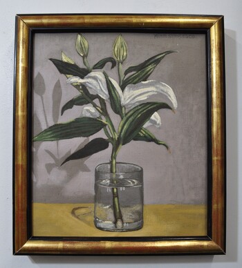 SAELAMS FINE  ART  GALLERY FLOWER OIL PAINTING 