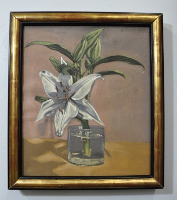 SAELAMS FINE  ART  GALLERY FLOWER OIL PAINTING 