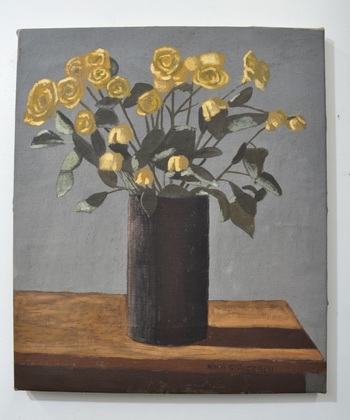 SAELAMS FINE  ART  GALLERY FLOWER OIL PAINTING 