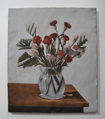 SAELAMS FINE  ART  GALLERY FLOWER OIL PAINTING 