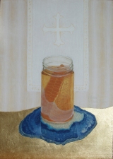 ST. LUKE ART STUDIO  Paintings oil egg tempera ,gold,on wood panel