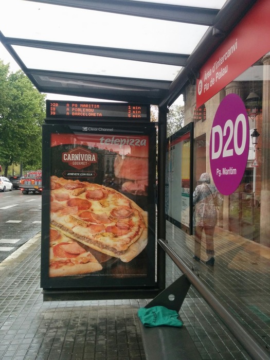 Barcelona bus stop 