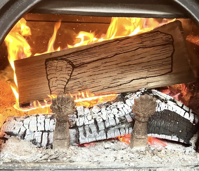 Firewood log #2, detail