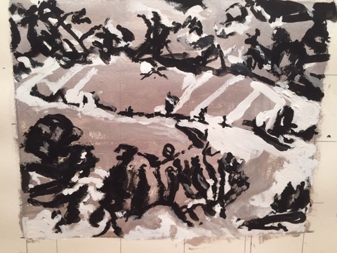 Mimi Oritsky  graphite, gouache on paper