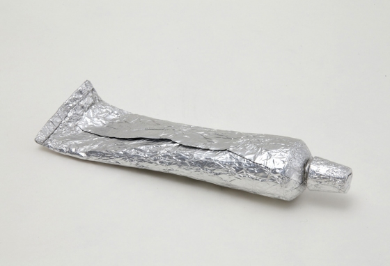 Metal Sculptures: a tube of toothpaste