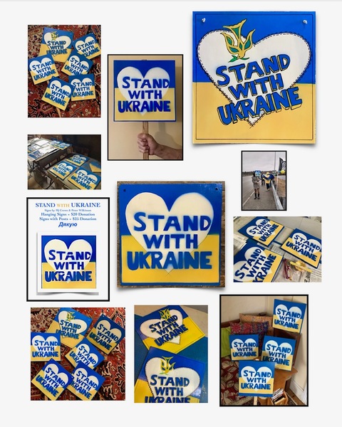 Signs, Ukraine Fundraiser