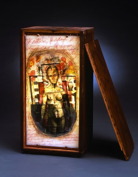 MARYJEAN  VIANO  CROWE LIGHT BOXES: Altar Ego 