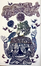 MARYJEAN  VIANO  CROWE MONOPRINTS Mono print