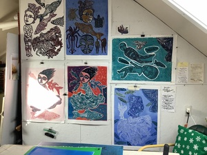 MARYJEAN  VIANO  CROWE MONOPRINTS 