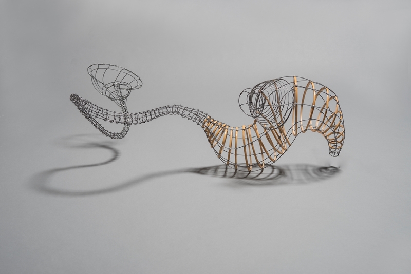 MO  KELMAN Recent Work constructed steel wire and bamboo