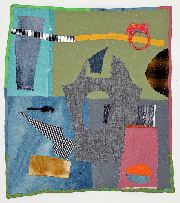 Mollie Murphy Textiles/Quilts found/dyed textiles, plastic, rope