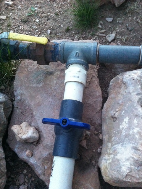 Repairing irrigation lines 