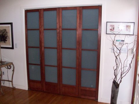 Bifolding closet doors