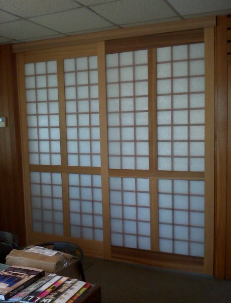 Shoji screen moveable room divider