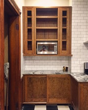 Custom oak cabinets