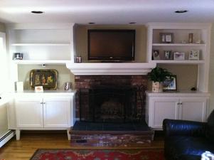 Mantel/bookcases/storage