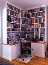 Corner bookcase/desk