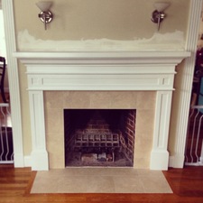 Fireplace mantel surround