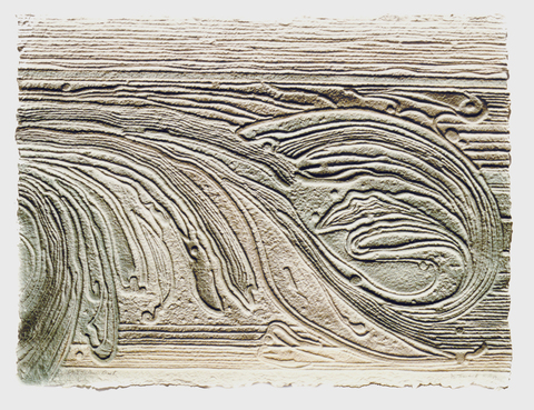 Marjorie Tomchuk  embossed print on artist made paper
