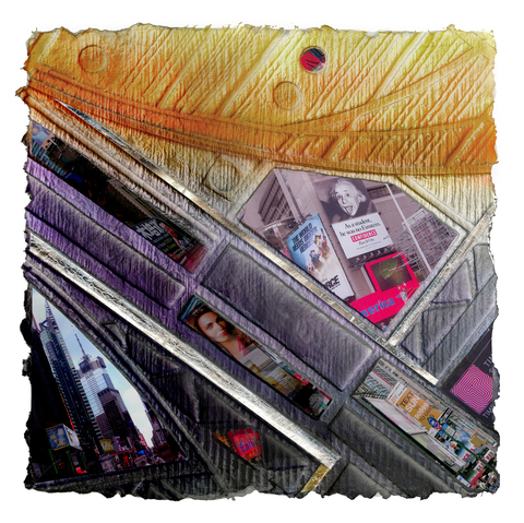 Marjorie Tomchuk  embossing with photo collage