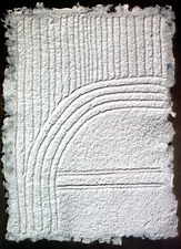 Marjorie Tomchuk Cast Paper 100% white cotton fiber, with embedded rope