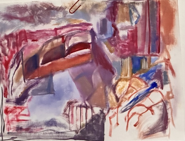 Nancy Andell 2024 Drawings and Paintings oil on paper