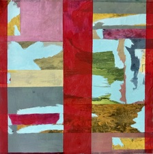nancy berlin Continually changing 2022-2023 mixed media on wood panel