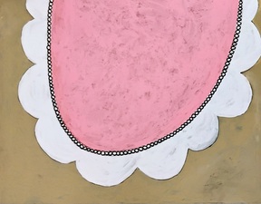 nancy berlin What they wore mixed media on wood panel