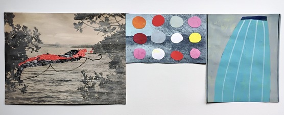 nancy berlin What they wore mixed media on paper