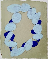 nancy berlin What they wore 2024-2025 mixed media on paper