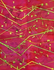 nancy berlin Flight Patterns 2025-2026 mixed media on digital prints