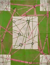nancy berlin Flight Patterns 2025-2026 mixed media on digital prints