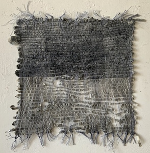 NANCY BRETT Weaving SIlk, paper, cotton, and ink