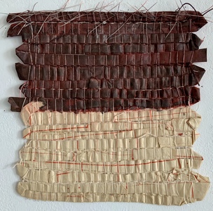 NANCY BRETT Weaving Paper, thread, and ink