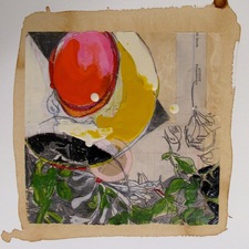 Nancy Ferro Works on Paper Mixed: Stain, pencil, papers, beeswax