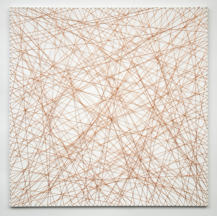 Nancy Koenigsberg Collected Works Copper wire and nails on canvas