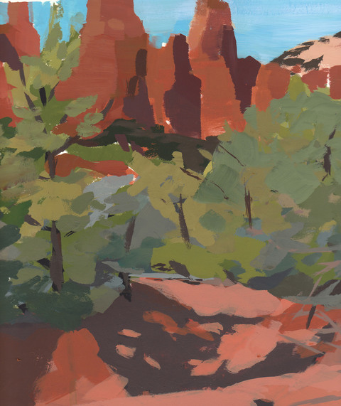 Nancy McCarthy  gouache on paper