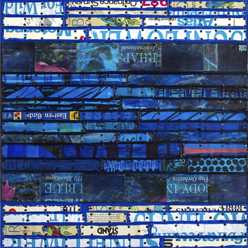 Bluebird New Mixed Media Works Encaustic with mixed media on panel