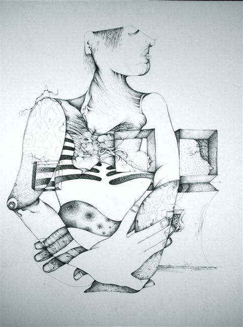 Nancy Reinker  ink on canvas