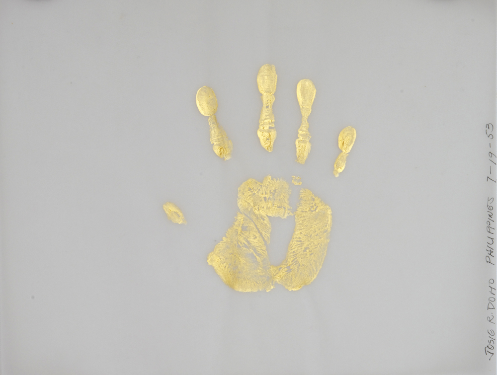Nicola Ginzel  Gold Handprint Project - 2003   -   CLICK HERE 